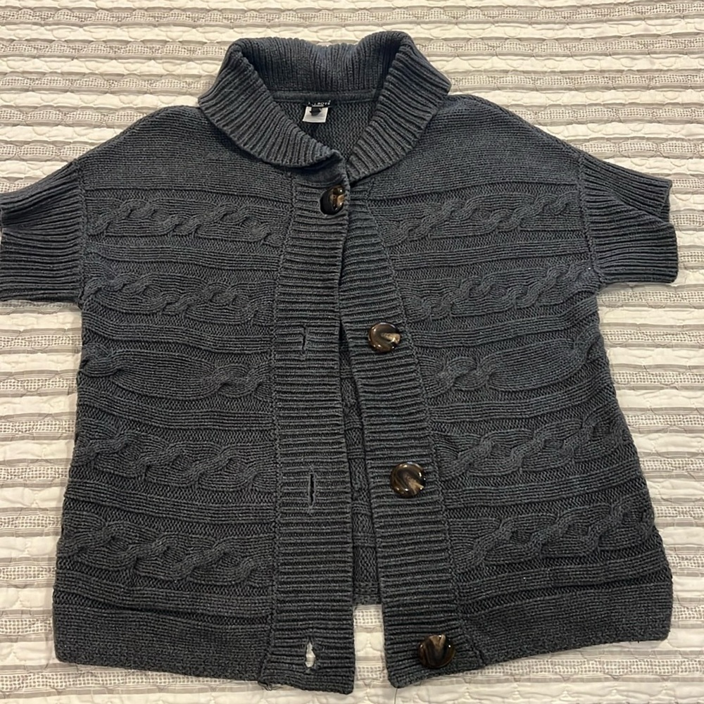 Talbots cable knit sweat Sz M